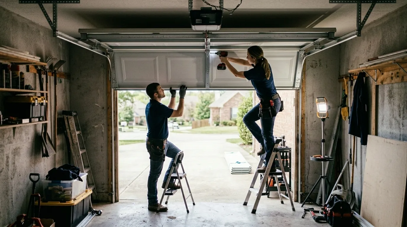 Panel Replacement for Stallings' Early-2000s Garage Doors in Charlotte